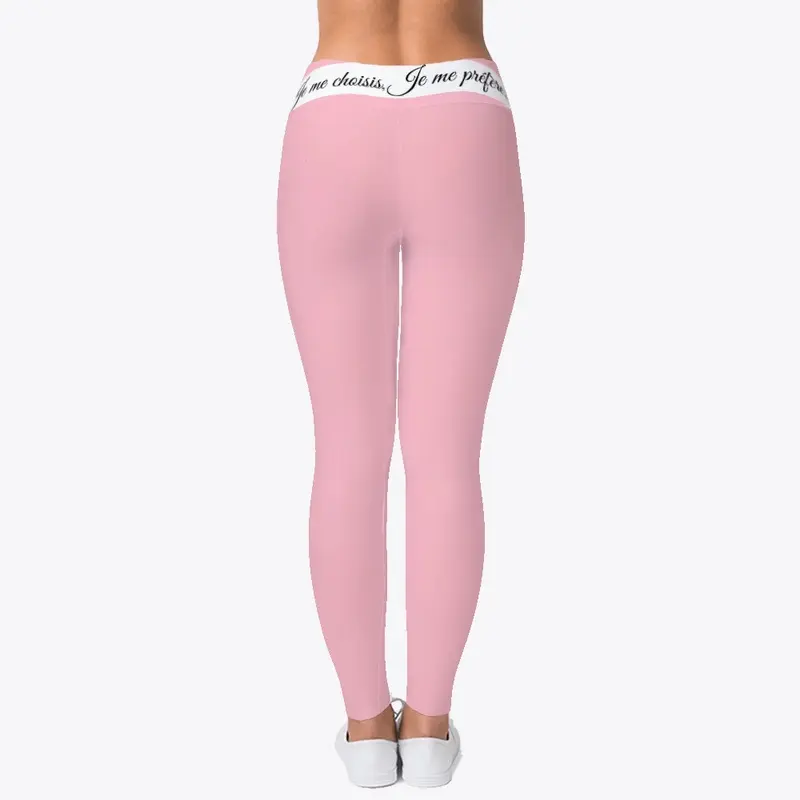 Leggins: bande blanche autour des reins